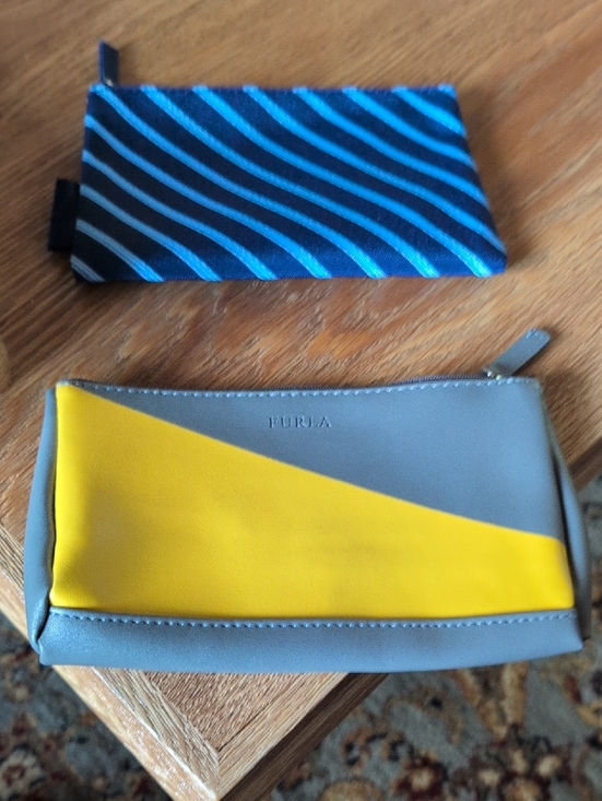 Furla and Burberry Handbags - Furla/Burberry Bundle Of 2 Zip Pouches. Colabs With Airlines.